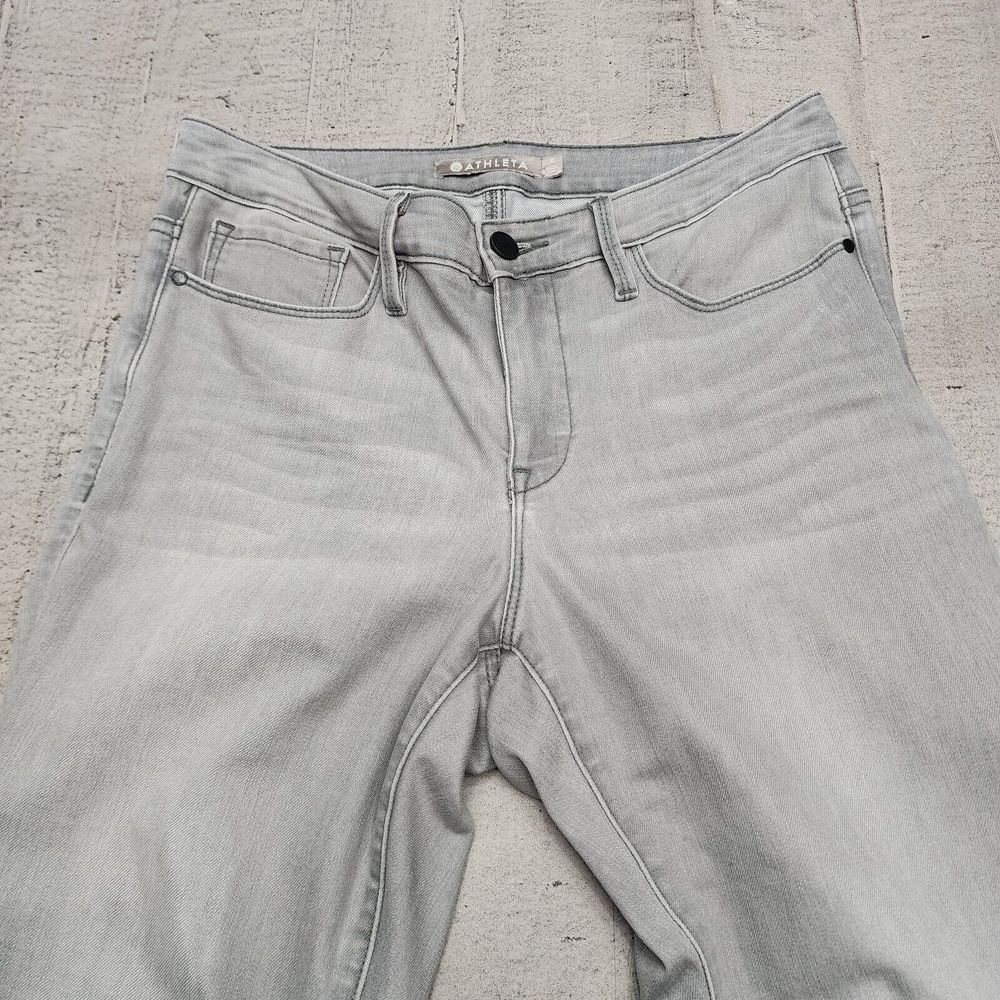 Athleta Sculptek Jeans Women's Size 6 Skinny Ankle Gray Stretch Denim Mid Rise - Picture 3 of 12